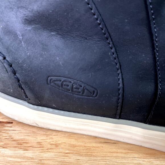 Keen Men's Timmons Chukka Boots 13 Black Soft Leather Lace Up Moc Toe Lace Up - Picture 6 of 14